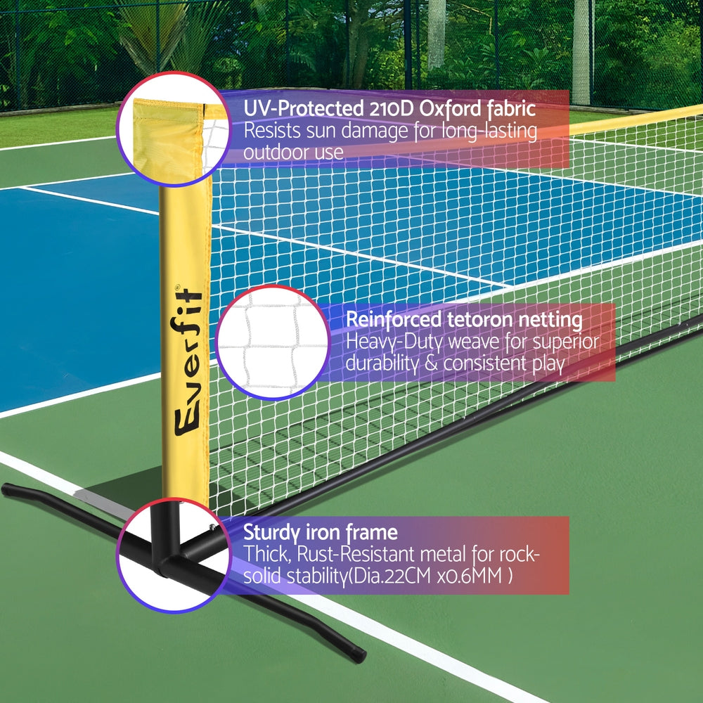 10 ft Portable Pickleball Net — Adjustable Multi-Sport Court Net