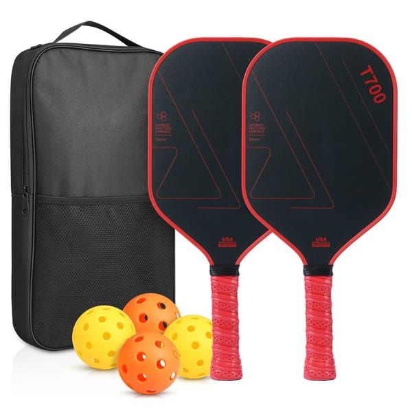 T700 Pickleball Set — 2 Paddles, 4 Balls & Carry Bag