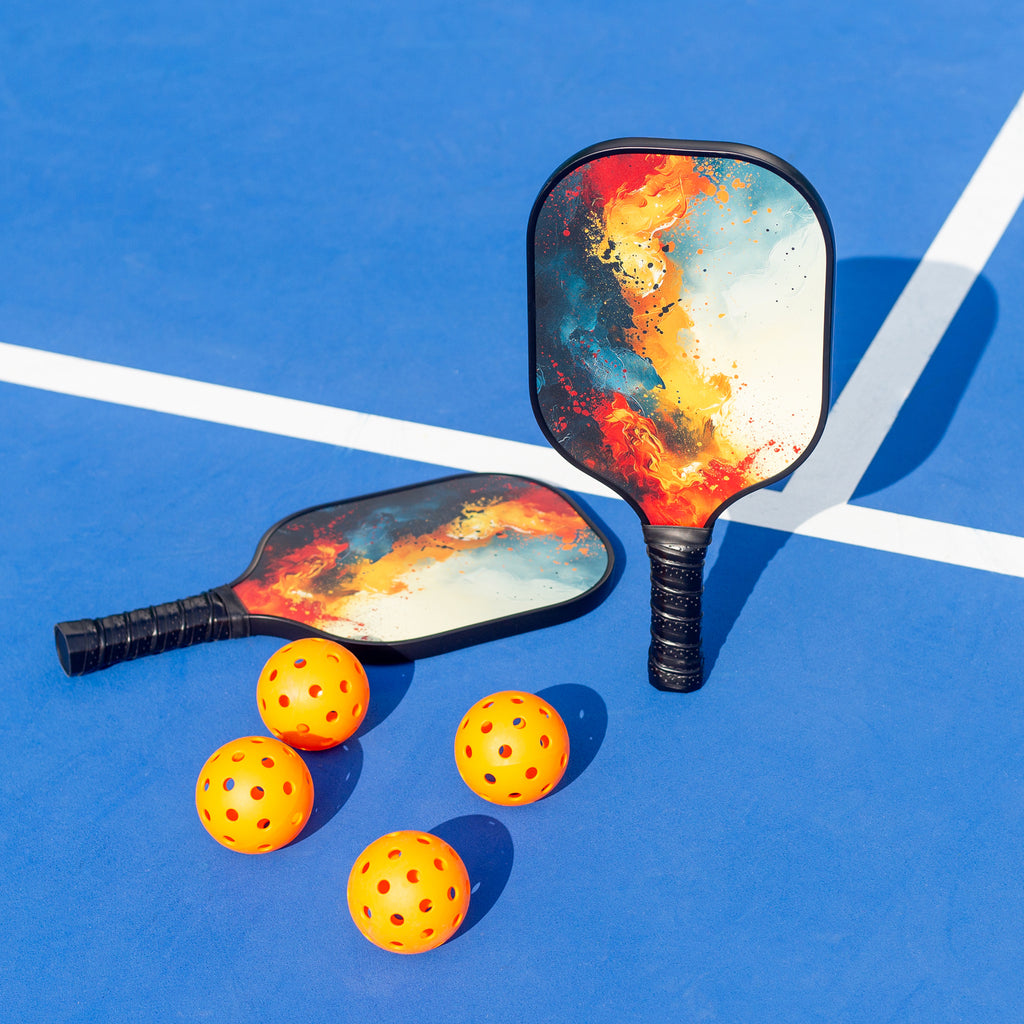 Pickleball Court Bundle — 4 Fibreglass Paddles, Net, 6 Balls & Carry Bag
