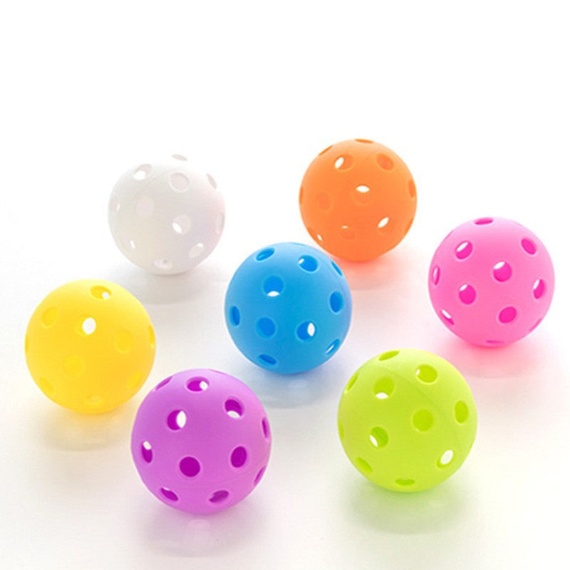 Red Outdoor Pickleballs with Carry Tubes — 8-Pack