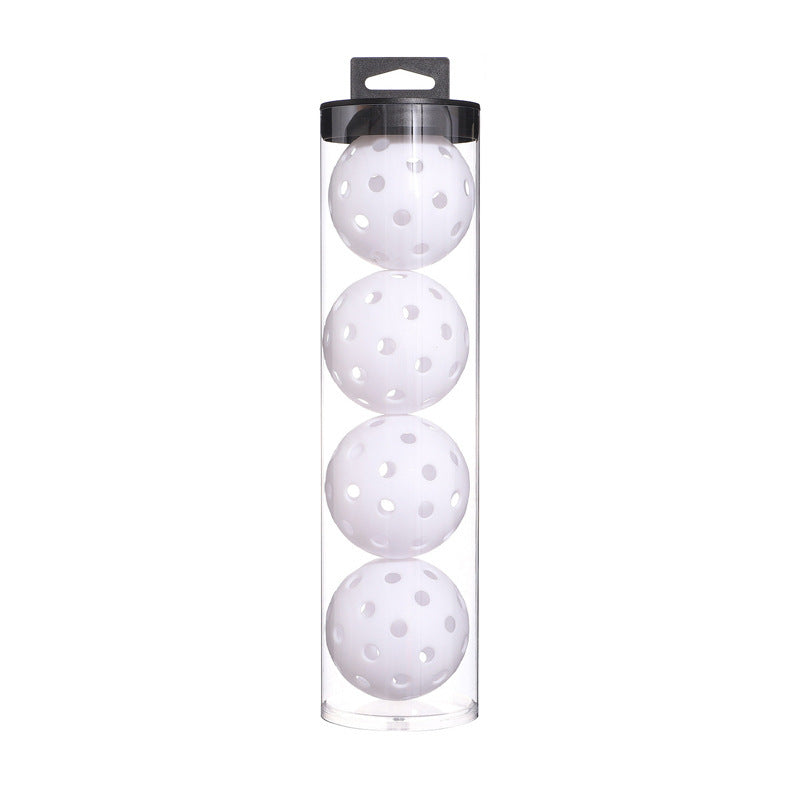 White Outdoor Pickleballs with Carry Tubes — 8-Pack