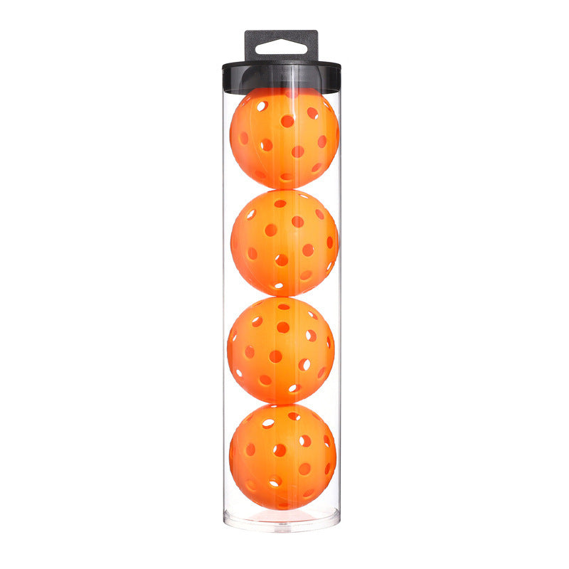 Orange Outdoor Pickleballs with Carry Tubes — 8-Pack
