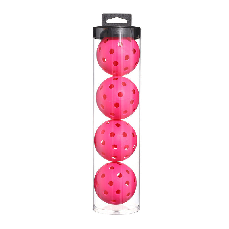 Pink Outdoor Pickleballs with Carry Tubes — 8-Pack