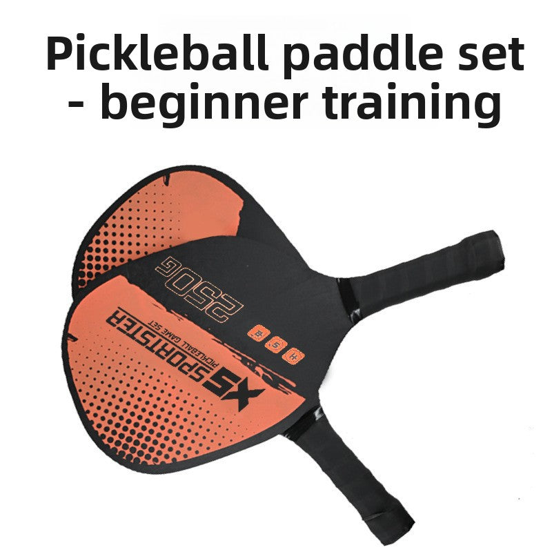 Red Wooden Pickleball Starter Set — 2 Paddles, 4 Balls & Carry Bag
