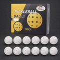 White 12-Pack Outdoor Pickleballs — approved charcoal studio hero