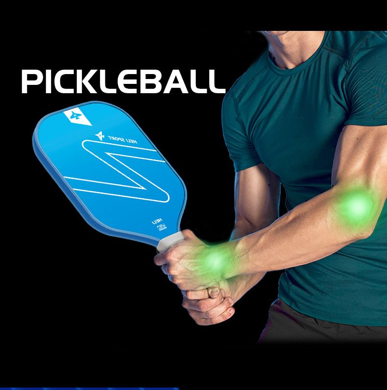 Gradient Blue Fibreglass Pickleball Starter Set — 2 Paddles, 4 Balls & Case