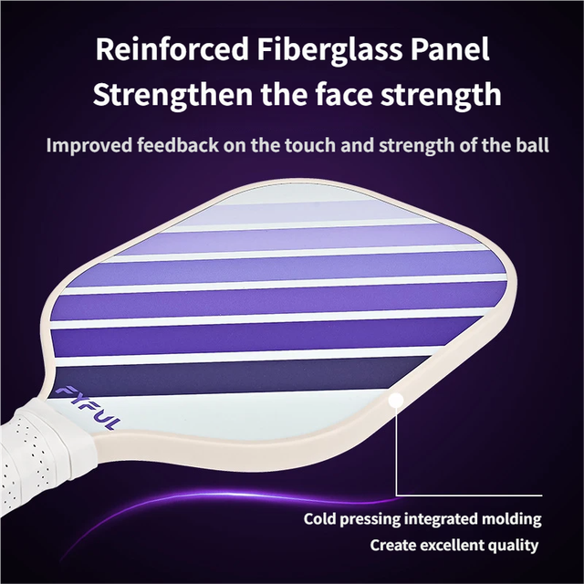 Green Fibreglass Pickleball Paddle — Lightweight Outdoor Paddle