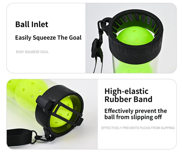 Pickleball Ball Retriever & Practice Set — 6 Outdoor Balls